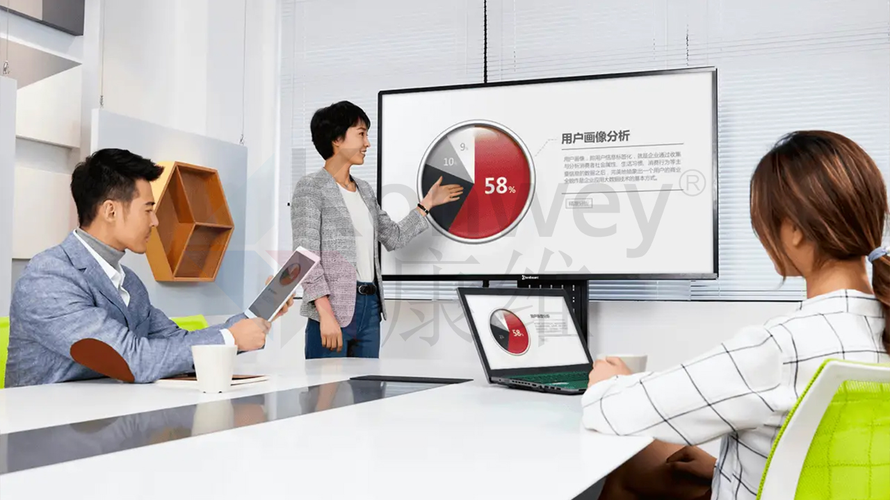 康維偉業(yè) 75 寸會(huì)議平板：無(wú)線投屏新體驗(yàn)