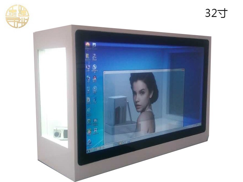 32寸簡易透明液晶屏展示柜