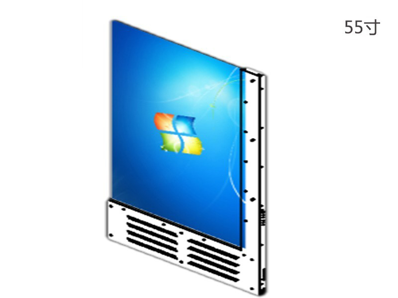 55寸透明OLED滑軌屏