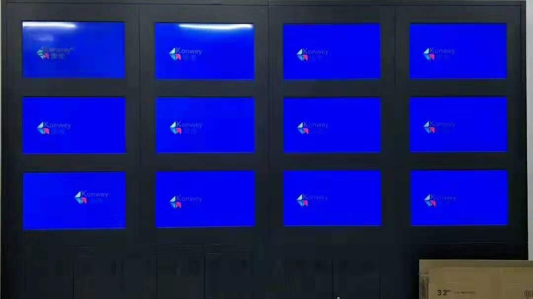 吉林長(zhǎng)春監(jiān)控機(jī)房安裝55寸液晶監(jiān)視器工程案例