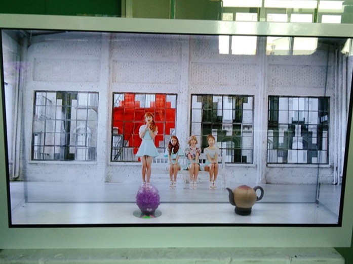 75寸簡易透明液晶屏展示柜 75寸簡易透明液晶屏展示柜