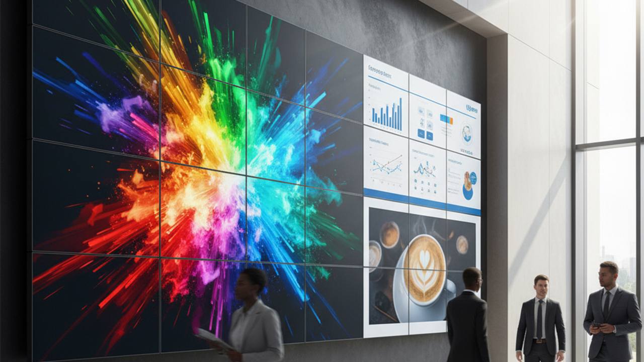 康維液晶拼接墻：破解大屏難題，定義全新視覺標(biāo)準(zhǔn)